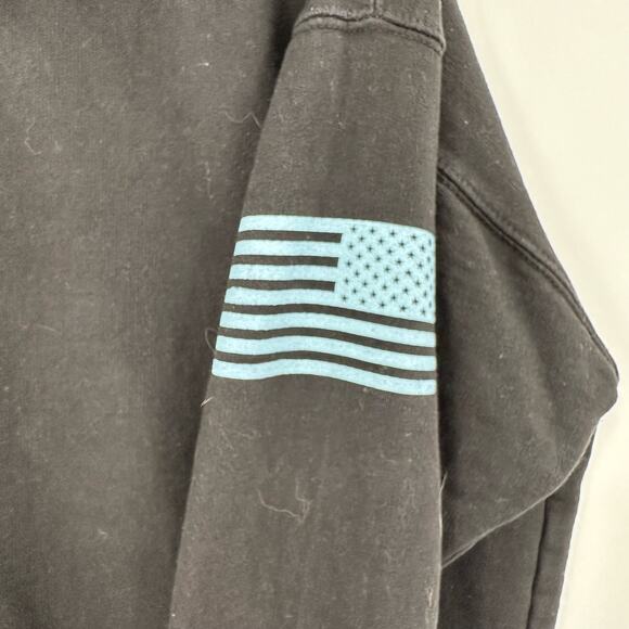 We The People Size XXL Sweatshirt Black Graphic Print America‎ Hoodie Pullover - Picture 5 of 6